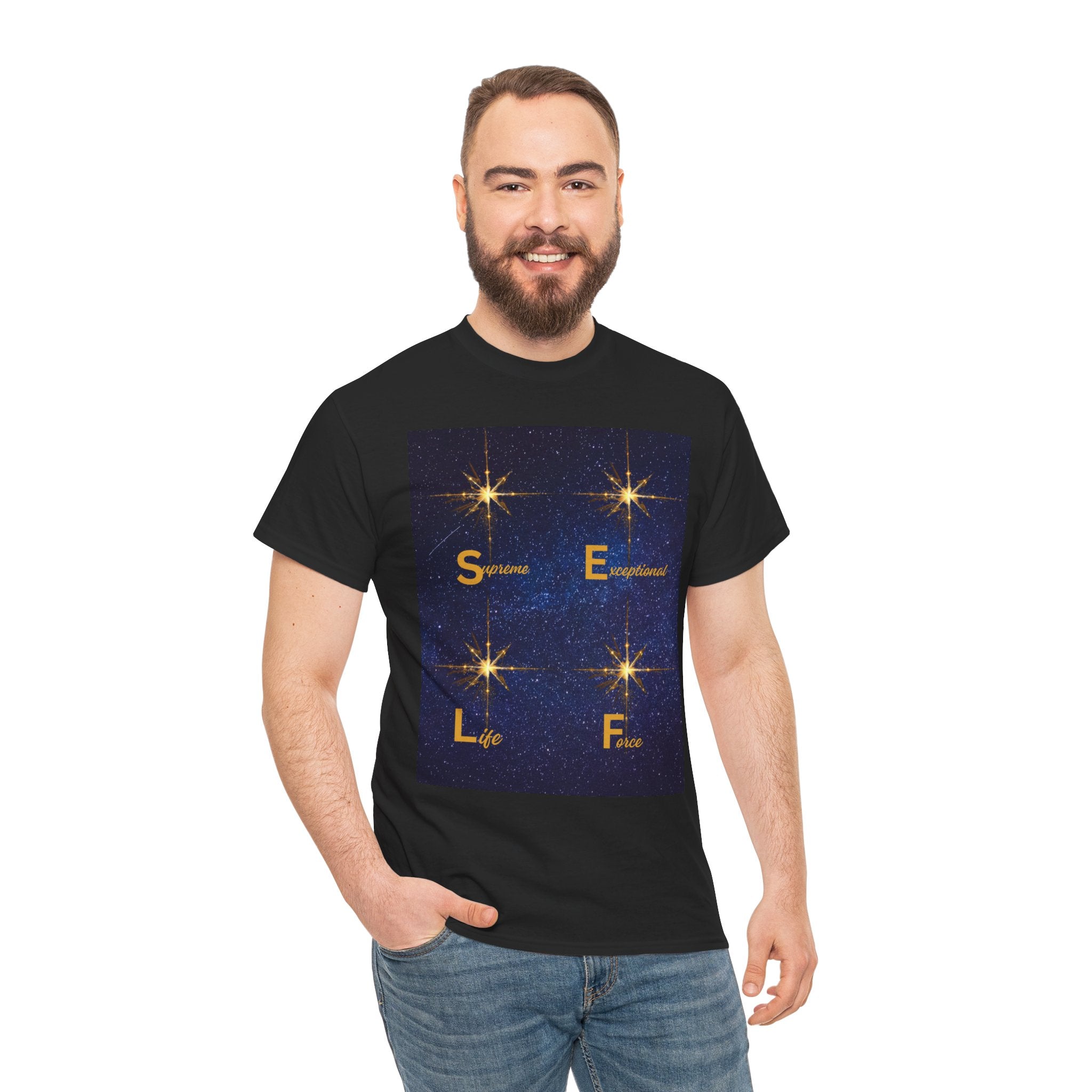 Starry S.E.L.F. Inspirational Tee — Sparkle, Empower, Live, Flourish