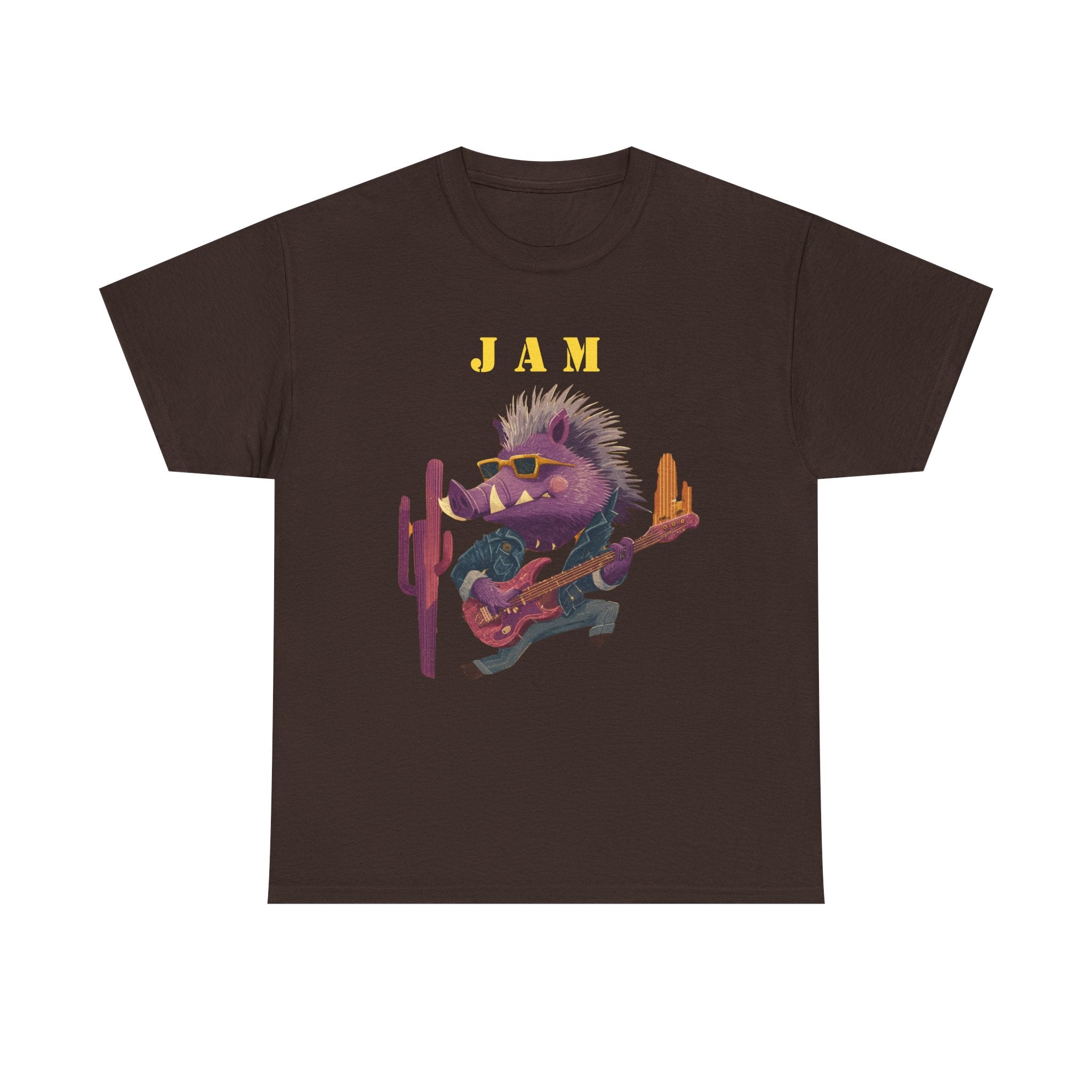 Jam Porcupine Guitar Tee | Desert Cactus Rock Music Shirt