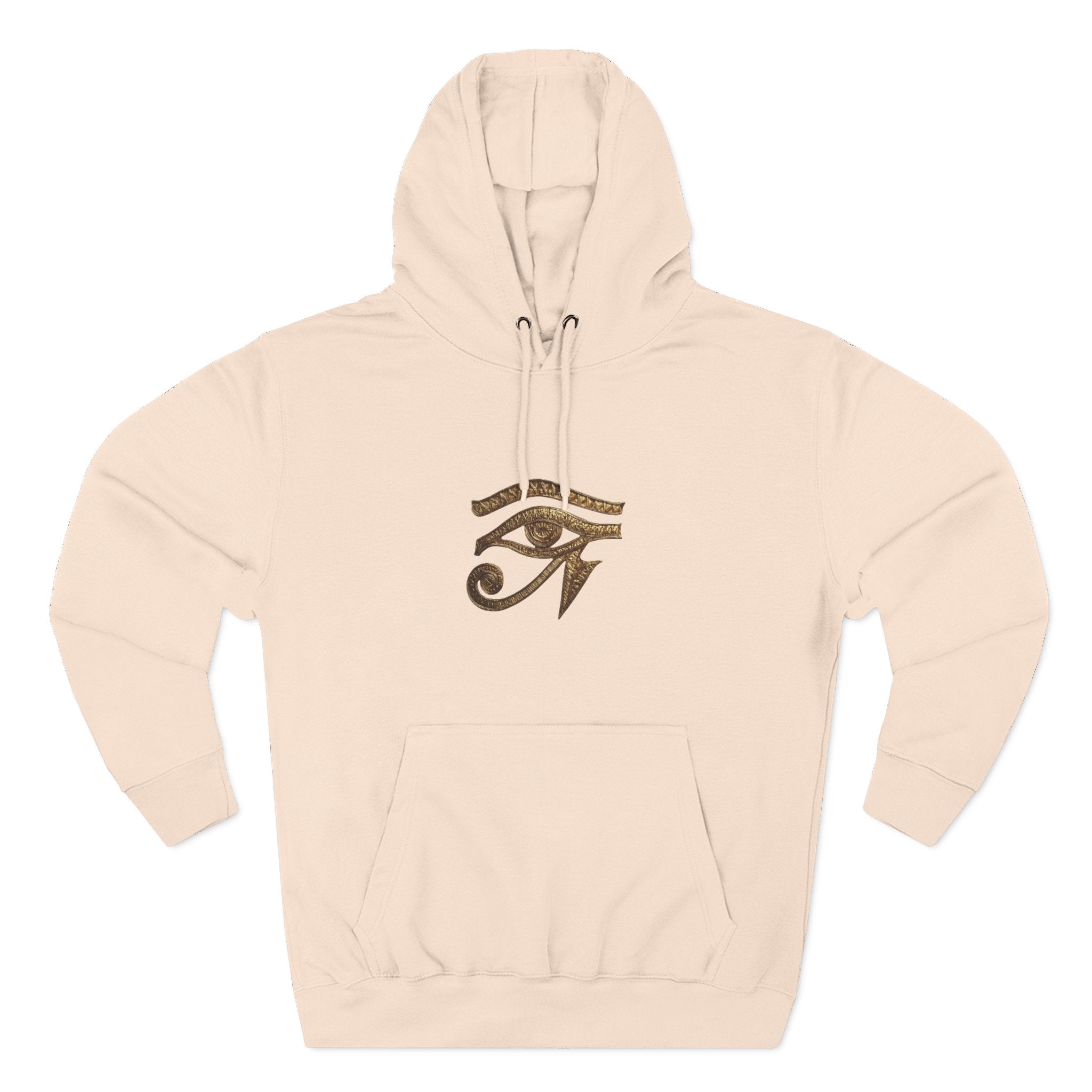 Eye of Horus hoodie | Egyptian symbol, spiritual protection, bronze design