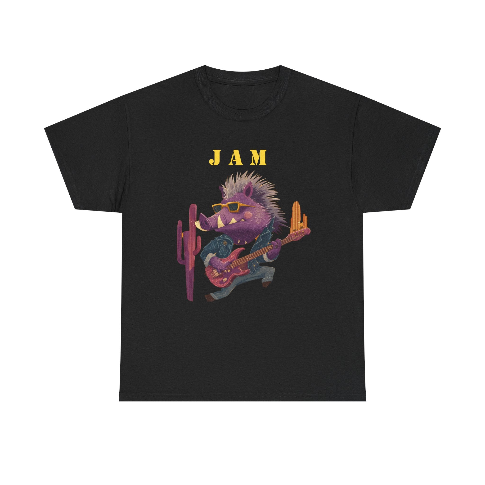 Jam Porcupine Guitar Tee | Desert Cactus Rock Music Shirt