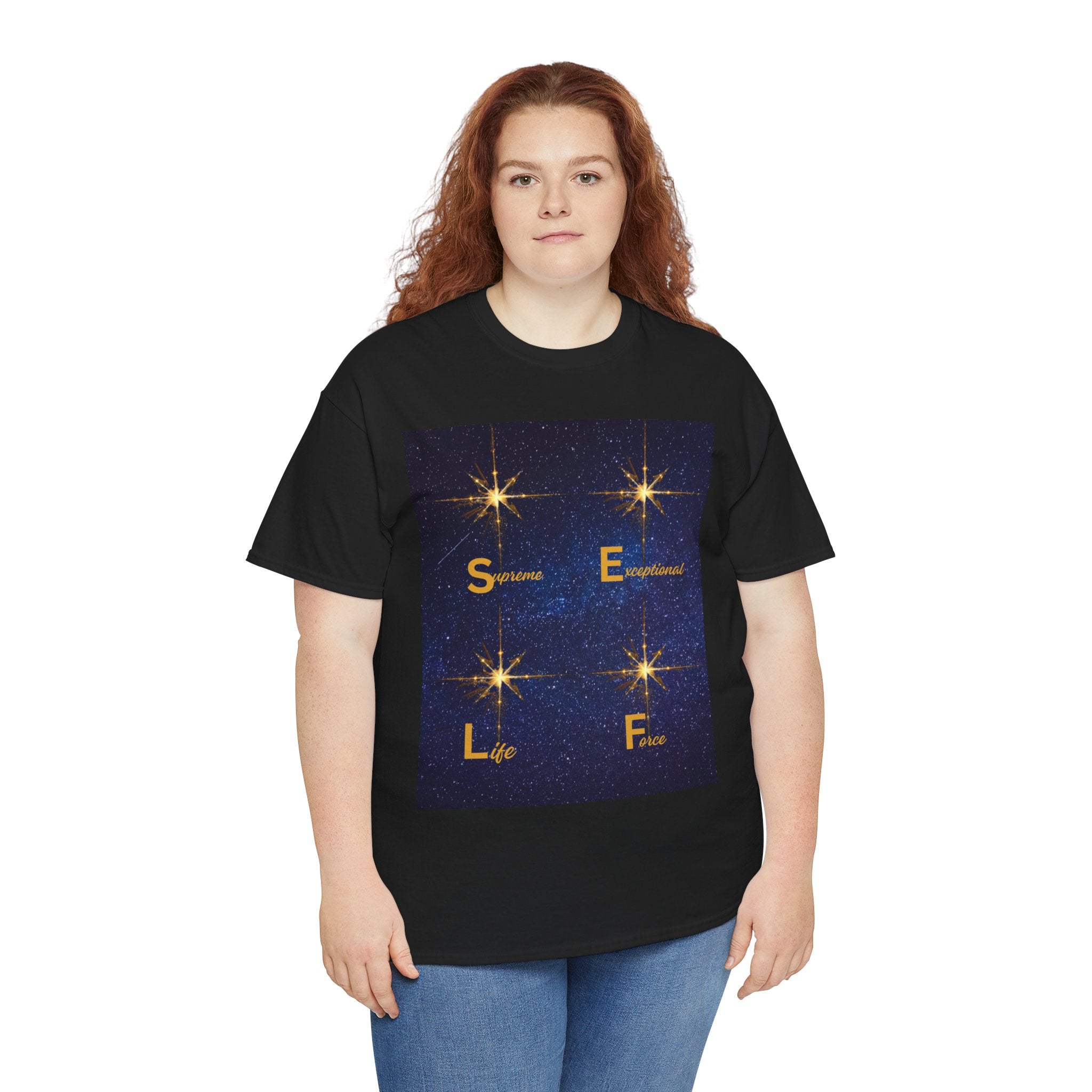 Starry S.E.L.F. Inspirational Tee — Sparkle, Empower, Live, Flourish